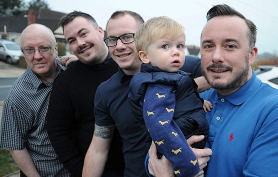 A British family has had all boys for 149 years