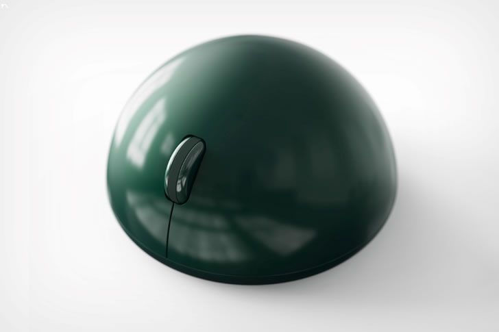 Dome-shaped mouse adds beauty to your desk